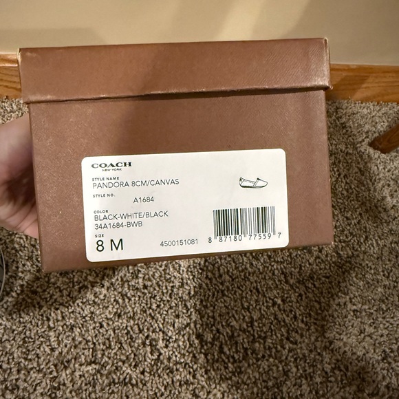 Coach Black and Gray Slip-On Shoes - Picture 2 of 4